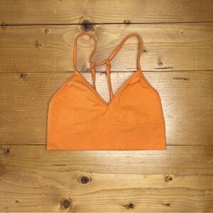 by Anthropologie Jenny Seamless T-Back Bralette Size XS/S Light Orange